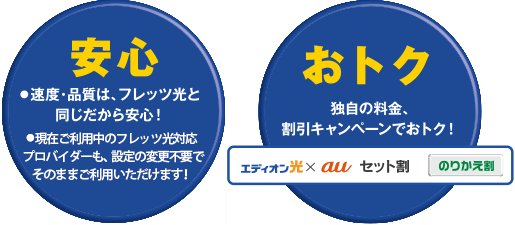 安心・おトク・カンタン